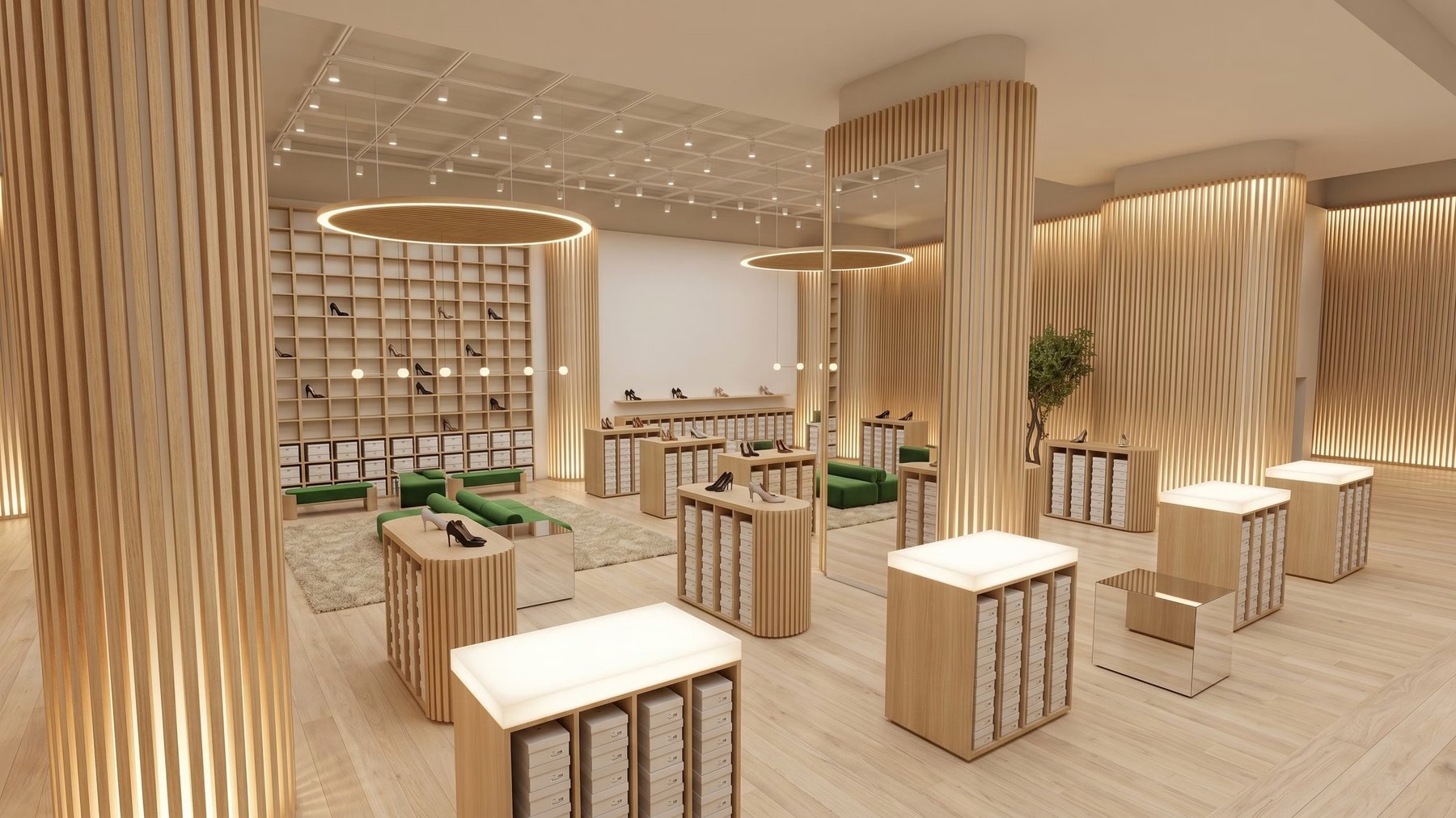 The Gallery — interior with circular ceiling rings