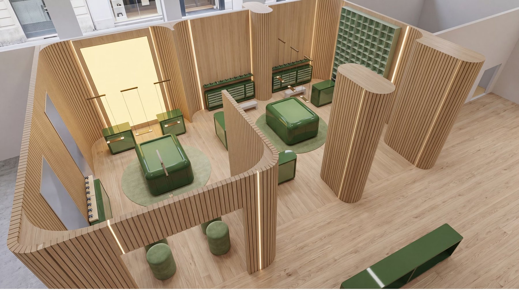 The Pavilion — detail isometric